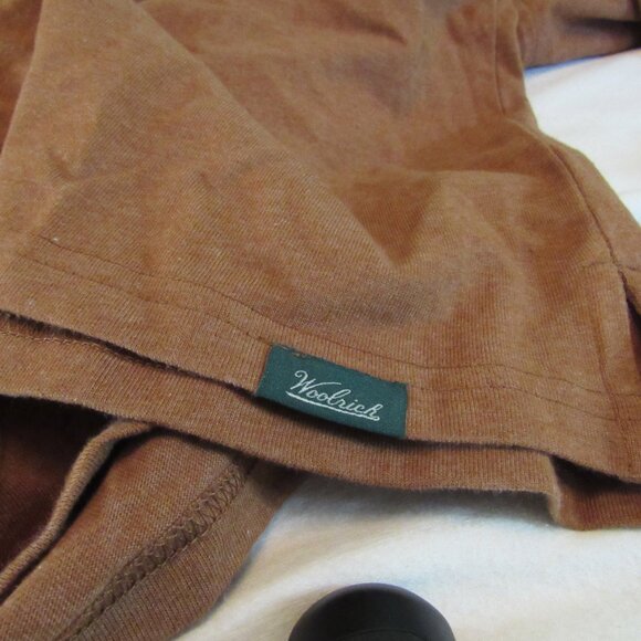 NWT Woolrich Brown Long Sleeve Pocket Tee Size XXL Green Label Collection - Picture 8 of 10
